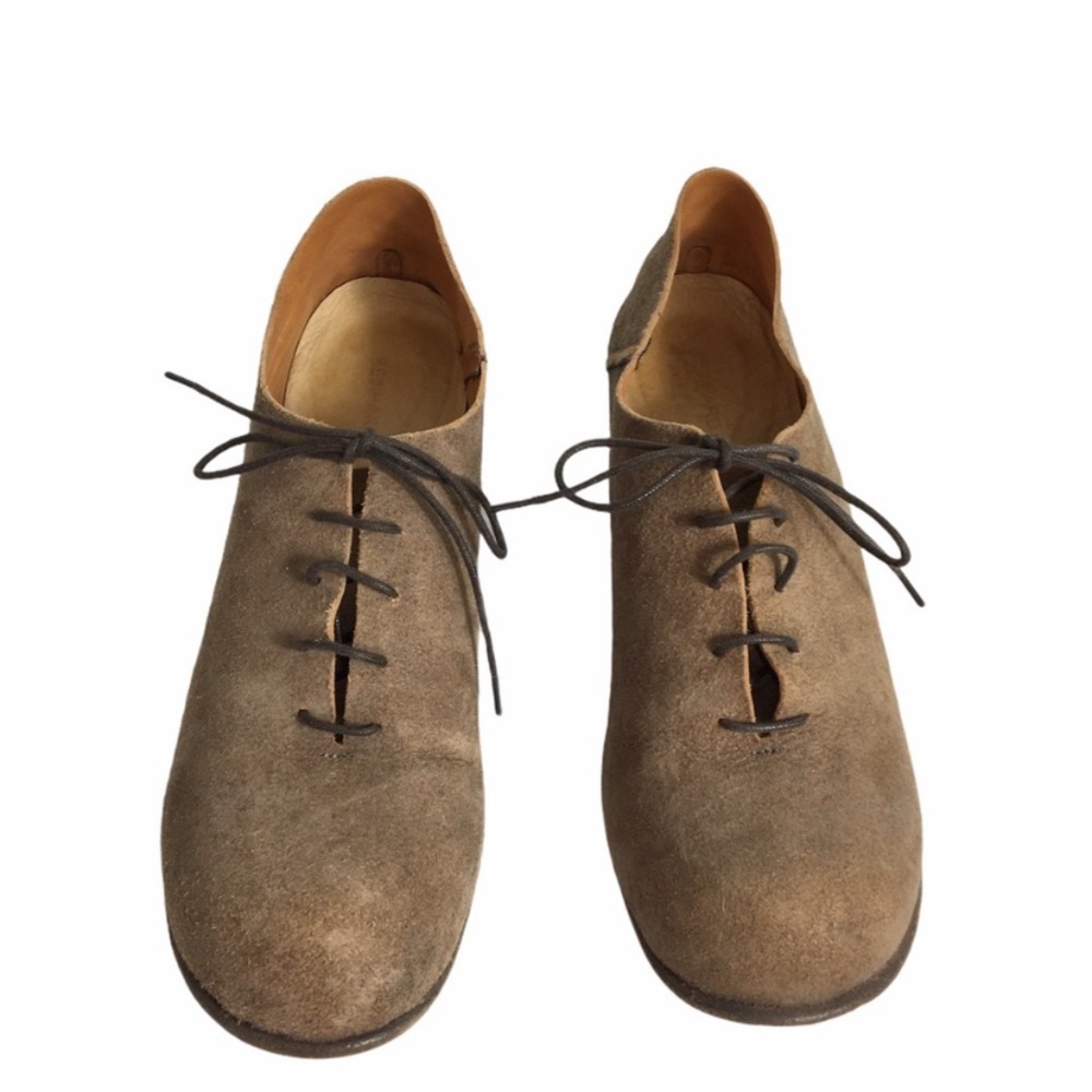 Reinhard Plank Suede Beige Chukka Lace-up Casual Career Shoes 37 US 7 - Picture 7 of 12